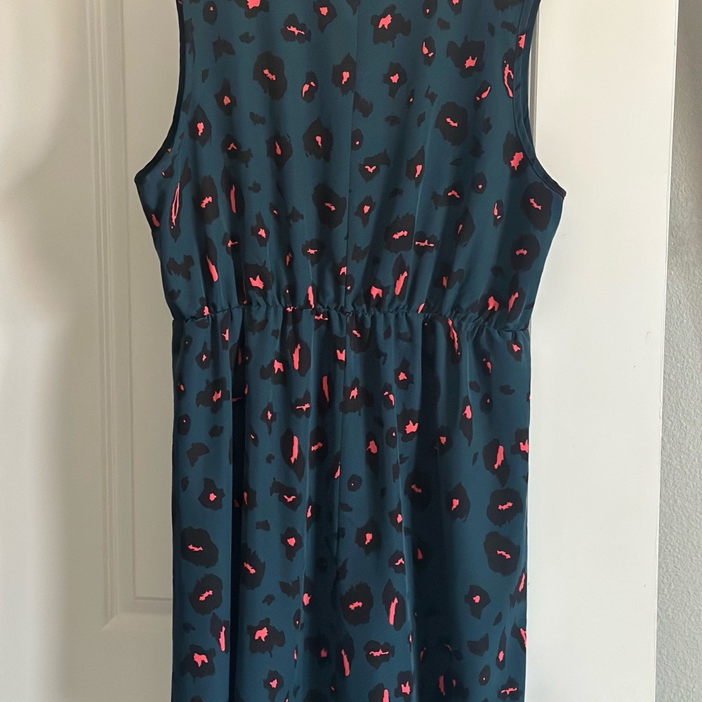 Teal + Pink Leopard Print Dress 👗
